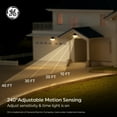 thumbnail image 6 of GE Outdoor Security LED Floodlights, Adjustable 2-Head Light with Motion & Dusk to Dawn Sensor, Solar Light, 1800 Lumens, 6 of 13