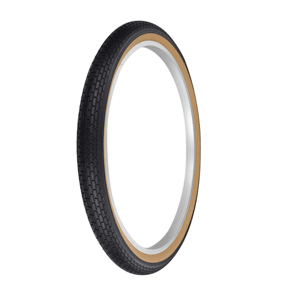 OG Lowrider Bicycle Wire Bead Tire In 24 X 2.125 Black/Gum Brick Tread Tire G-5009