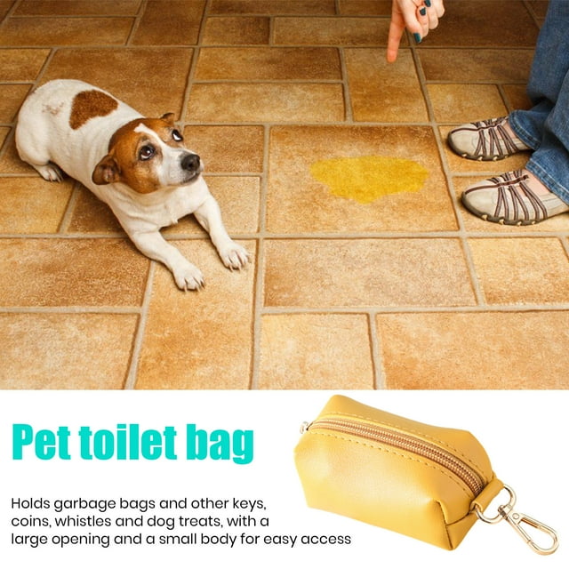 CBFFDC Portable Pet Waste Bag Dog Carrier Holder with Metal Clip Smooth Zipper Portable Storage