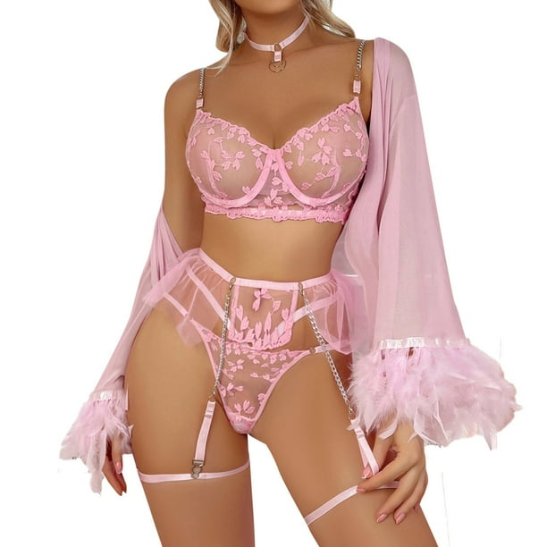 Gibobby Lenceria sexy para mujer Ropa De Dormir Ropa De Dormir Mujer Cuello En V Bordado Encaje Lenceria Lenceria China Gifts Lenceria Sexy Mujer Rosa G Walmart en linea