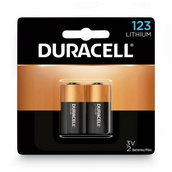 New Duracell Specialty High-Power Lithium Battery, 123, 3V, 2/Pack,Each