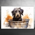 thumbnail image 2 of Briard Dog Canvas Bathroom Décor - Unique Bath Wall Decor - Modern Canvas Bathroom Wall Art - Room Decor - Bathroom Decorations - Restroom Sign - Wall decor living room, 2 of 4