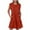 Red, variant on JSheng Summer Fashion Womens Dresses Solid Sleeveless Roumd Neck Pleated Loose Comfy Mini Dress with Pockets Black L