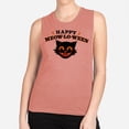 thumbnail image 2 of Happy Meow-lo-ween Women's Muscle Tank X-Small Desert Pink, 2 of 5