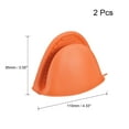 thumbnail image 2 of Mini Oven Mitt Pot Holder Heat Resistant Pinch Covers Gloves Orange 2 Pack, 2 of 5