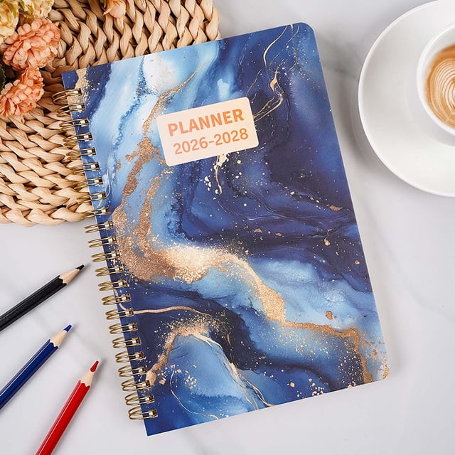 Weloille Daily Planner Notepad, Spiral Bound Schedule Organizer, Undated Day Planner for Daily Task Management and Goal Setting