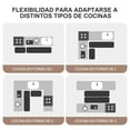 thumbnail image 2 of Lubardy Juego de 2 Tapetes para Cocina 43x80+43x120cm Tapete Antifatiga Lavable y Antiderrapante Alfombras y Tapetes Caucho Natural Adecuado para Cocina Fregadero Oficina Lavander&iacute;a Negro, 2 of 9