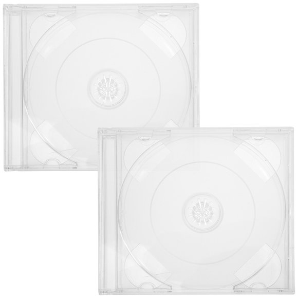 Miangastore 2pcs Cd Packing Cases Cd Storage Boxes Dvd Carrying Cases Dvd Storage Cases Cd Storage Boxes Replacement Dvd Disc Plastic Case Cd Storage Boxes