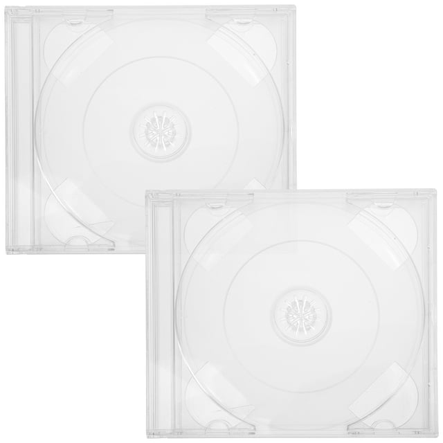 Miangastore 2pcs Cd Packing Cases Cd Storage Boxes Dvd Carrying Cases Dvd Storage Cases Cd Storage Boxes Replacement Dvd Disc Plastic Case Cd Storage Boxes