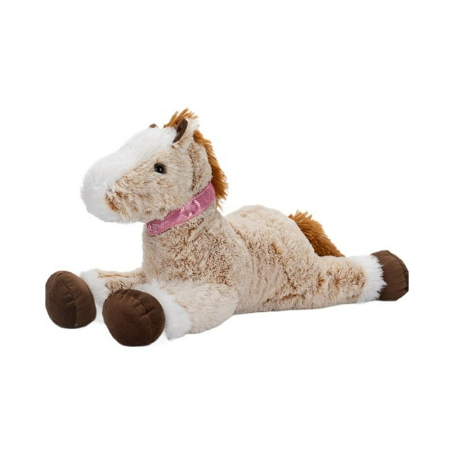 Muñeca de peluche con forma de caballo marrón con forma de animal de peluche suave con dibujos anima