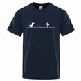 thumbnail image 4 of Men's High Quality 100%Cotton Funny Dinosaur Print T Shirt Loose O-neck Summer Cool Men Tshirt Short Sleeve T-shirt Male Tee Top, 4 of 9