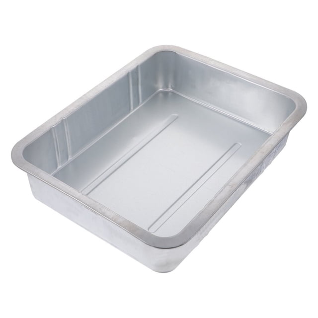QJUHUNG 1pc Steel Oil Drain Pan Waste Engine Oil Collector Tank Oil Drip Tray