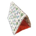 thumbnail image 4 of QINXIN Mini Lizard Tent Cactus Pattern Detachable Machine Washable Soft Comfortable Warm Cotton Nest Hamster Sleeping Bed, 4 of 7