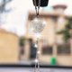 thumbnail image 4 of Bling Car Accessories For Women Girls Luxury Cute Plush Hanging Ornaments Crystal Rhinestone Fur Ball Rear View Mirror Ornament, 4 of 5