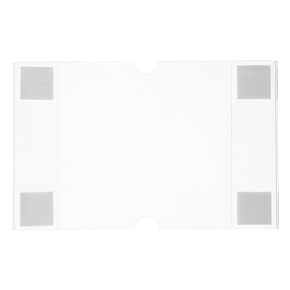 RUNROTOO 1Pcs Wall Mounted Photo Frame Acrylic Sign Holder Clear Transparent Minimalist Design for Office Use