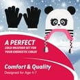 thumbnail image 6 of PEAK 2 PEAK Girls Panda Beanie Hat Glove Set, 6 of 6