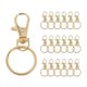 thumbnail image 1 of 100PCS Swivel Clasps Lanyard Snap Hooks with Key Rings, Key Chain, 1 of 5