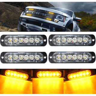 12V/24V Car Auto Yellow Flashing Strobe Emergency LED Warning Ceiling Light
