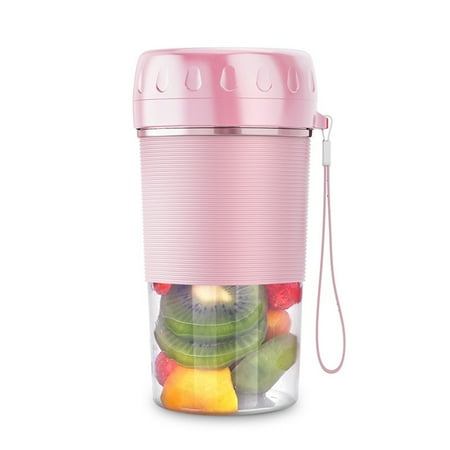 

Portable Handheld Electric Blender Cup Personal Cordless Portable Blender for Outdoor Camping Picnic Pink