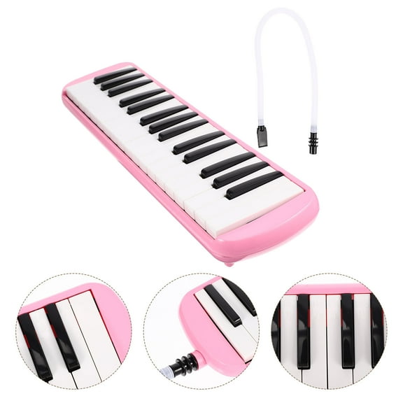 UPKOCH Children Melodica Instruments Music Education 32 Keys Melodica in Pink 1Set