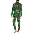 thumbnail image 4 of Renewold Matching Christmas Pajamas for Men Size 3XL Xmas Bow Pine Cones Long Sleeve Sleepwear Causal Fashion Nightwear Soft Pjs Lounge Sets with Pockets, 4 of 5