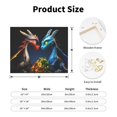 thumbnail image 2 of Fuzoiu Playful Colorful Dragons Flowers Print Canvas Wall Art for Bathrooms,Wall Decor for Bedroom,Framed Artwork for Wall,Modern Wall Decorations Prints Picture for Kitchen Home, 2 of 6