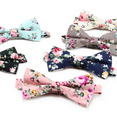 thumbnail image 5 of Men's cotton floral print bow tie, 5 of 5