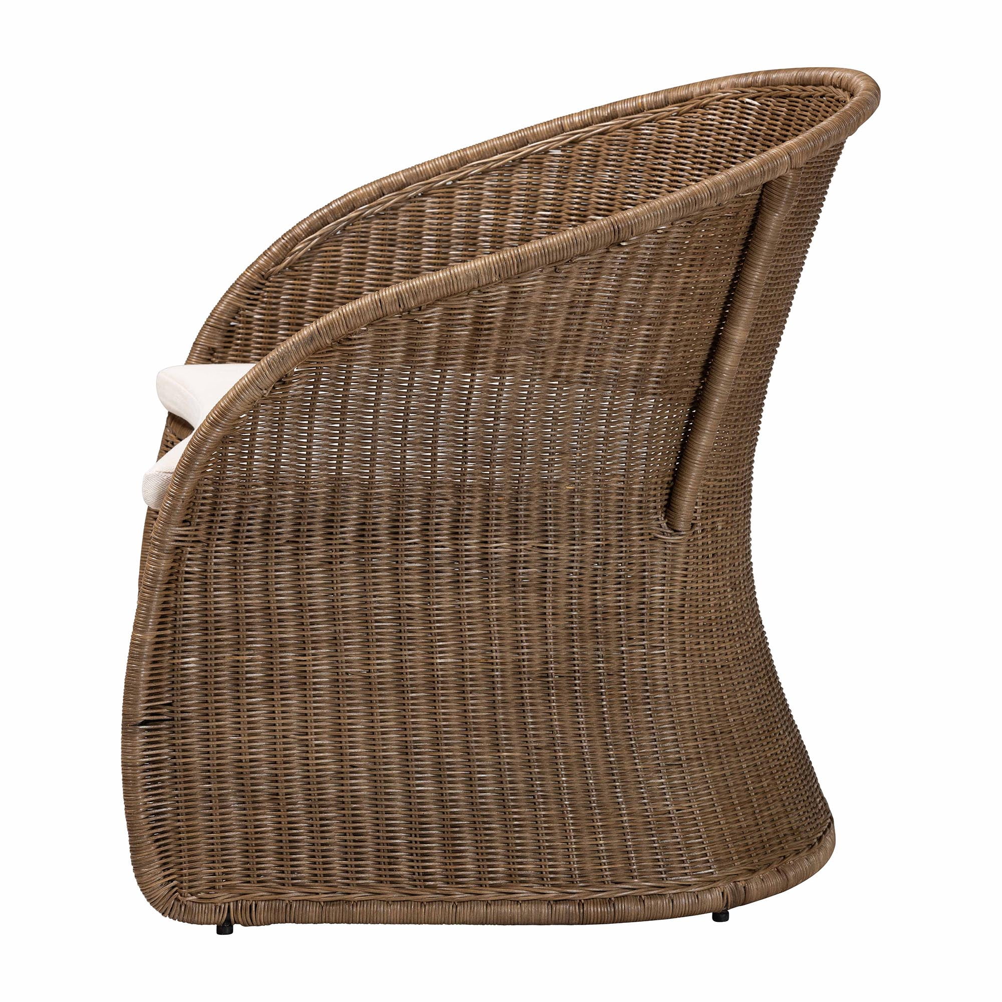 bali & pari Kintamani Boho Accent Chair, Greywashed
