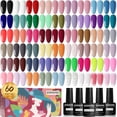 thumbnail image 1 of Set de esmaltes de uñas en gel JODSONE, 60 unidades, con base y capa superior, 5 ml, 1 of 8