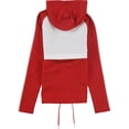 thumbnail image 2 of ASICS Womens 1/2 Zip Stretch Woven Track Jacket, Red, X-Large, 2 of 2