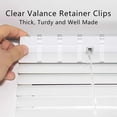 thumbnail image 7 of Yoqb 3.5 Inch Clear Plastic Valance Clips (12 Pieces) for Horizontal Blinds A109, 7 of 7