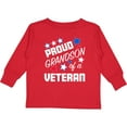 thumbnail image 3 of Inktastic Proud Grandson of a Veteran Veterans Day Boys Long Sleeve Toddler T-Shirt, 3 of 5