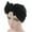 Black, variant on Baseball Caps for Women Beige Bow Cancer Chemo Hat Beanie Scarf Turban Head Wrap Cap