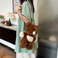 thumbnail image 4 of Jiibva Plush Bear Backpack Teddy Bear Doll Bag Multifunctional Plush Backpack Cartoon Animal Backpack Purse Gifts, 4 of 7
