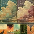thumbnail image 2 of Póster Retro de la serie de Anime, decoración de la habitación de papel Kraft Spirited Away, póster de decoración de pared, 2 of 4