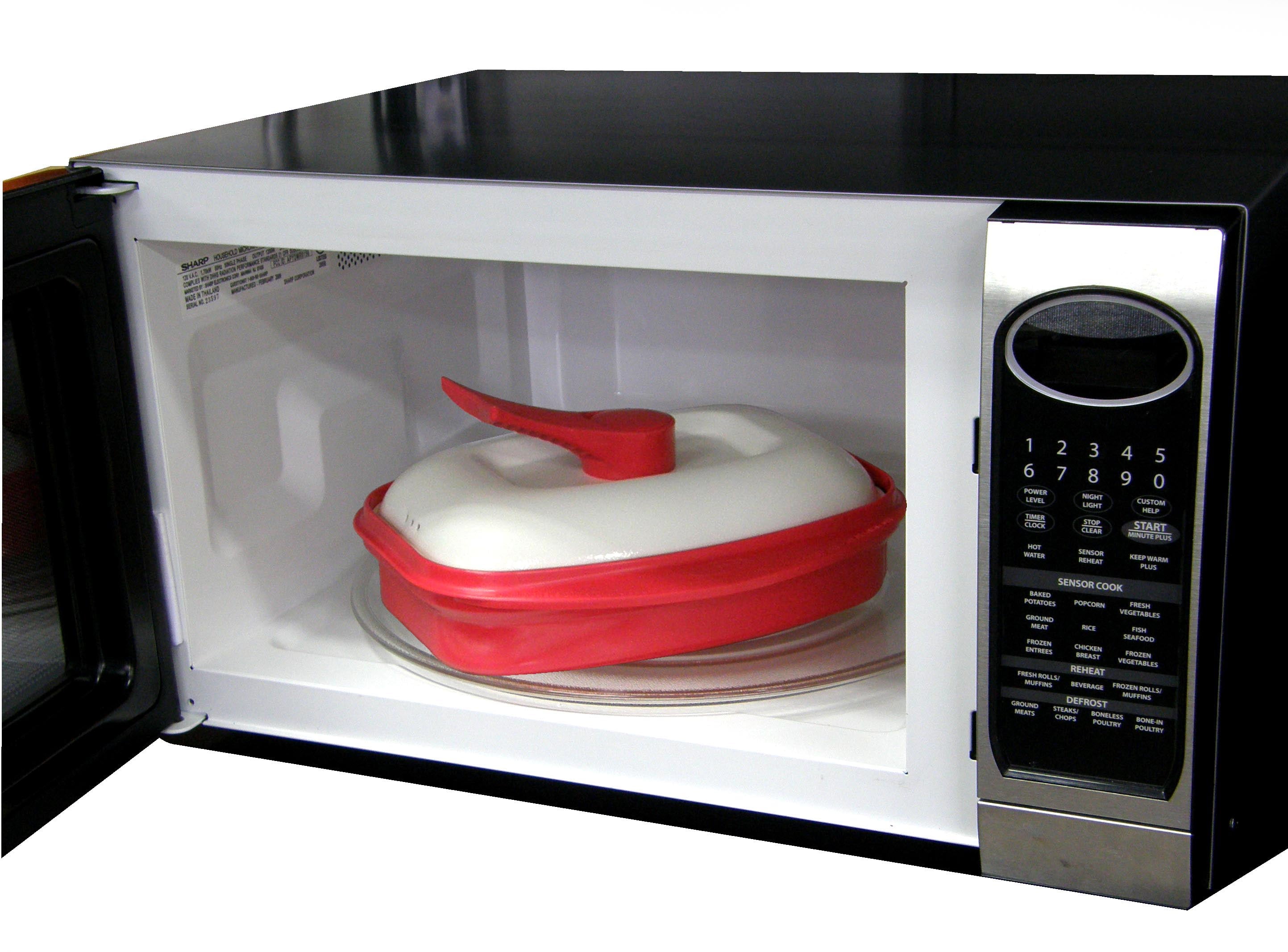 microHearth Microwave Non Stick Grill Pan