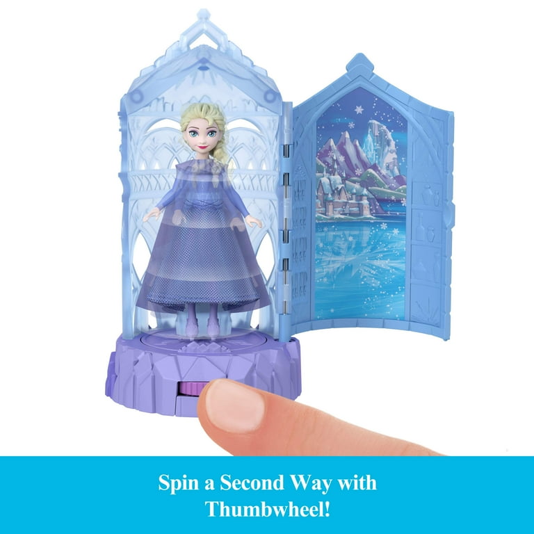 Disney Frozen Ice Castle Spin Surprise Playset with Small Doll and