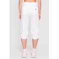 thumbnail image 4 of Women's Belted Capri Cargo Pants with Ruched Drawstring Hem, 4 of 4