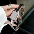 thumbnail image 2 of Dwitch Fashion Thin Metal Strap Compatible with Apple Watch Band 42mm 44mm 45mm 46mm 49mm, Dressy Metal Chain Butterfly Clasp Strap for iWatch Bands Series 10 9 8 7 6 5 4 SE 3 2 1,Silver, 2 of 4