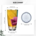 thumbnail image 4 of KLL Bright Pink Chair Print 40oz Stainless Steel Insulated Car Cup with Spillproof Lid - Keep Your Drink Hot or Cold on the Go-Without Straw, 4 of 8