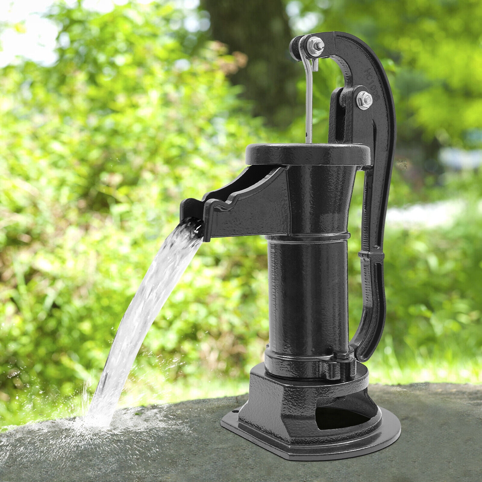 Antique Pitcher Pump for Well, Water Pump Hand Well Pump Kit with Handle, 25 FT Max. Lift, 5Gal/mim Max. Flow Manual Well Pump for Gardens Parks Ponds