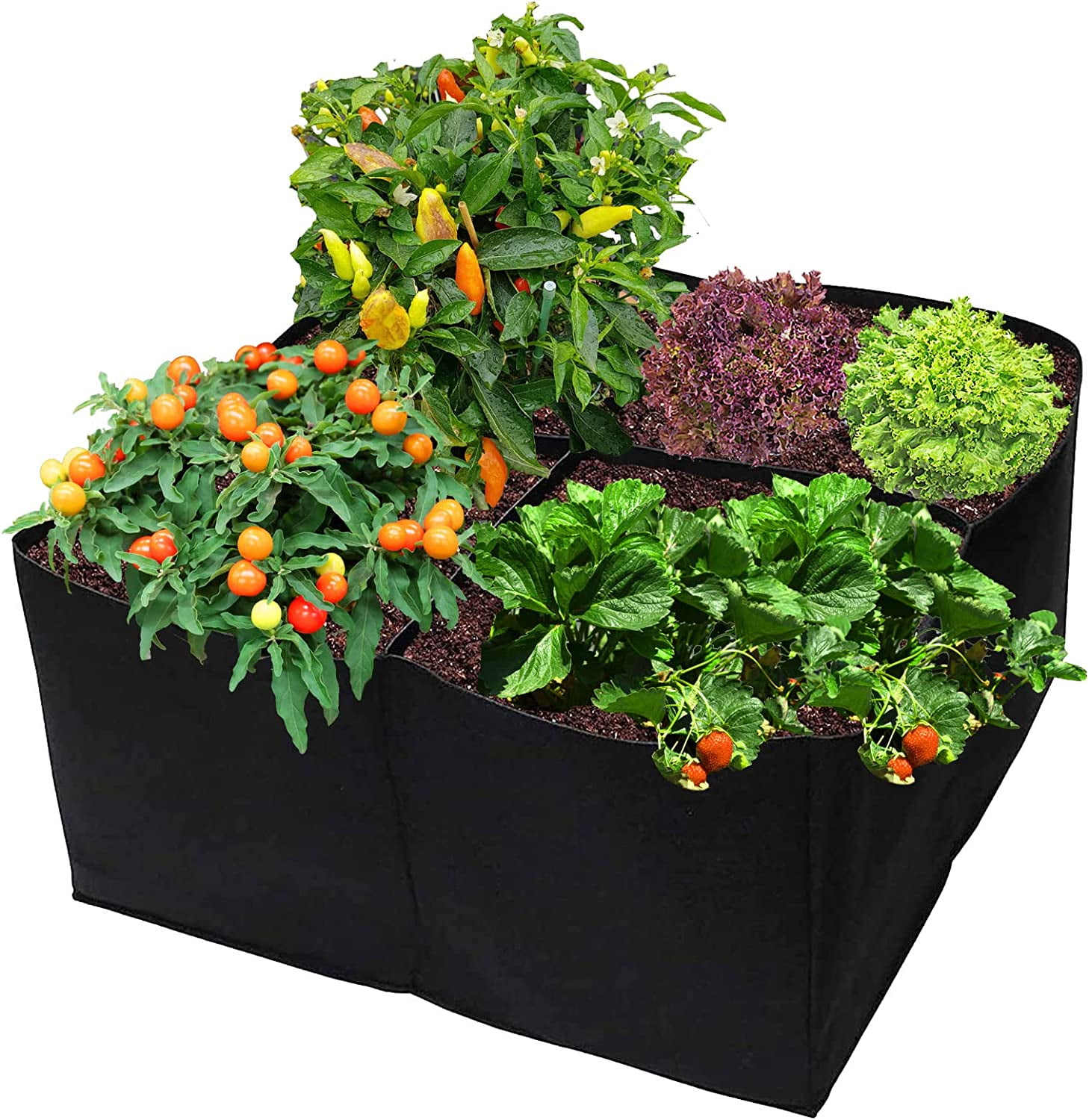 Fabric Raised Garden Bed Garden Grow Bed Bags for Growing Herbs