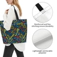 thumbnail image 3 of ZICANCN Masquerade Brazilian Carnival Tote Bag, Grocery Bags Reusable Shopping Bags with Handles Durable Foldable Washable for Women Men, 3 of 8