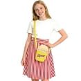 thumbnail image 1 of Falda de Cintura Alta con Diseño con Cremallera para Niñas, Impresión Geométrica de Media Longitud de Verano Moda Casual, 1 of 6