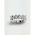 thumbnail image 7 of HeartsAndYou 3ct Asscher Cut Moissanite Five Stone Engagement Ring for Women 18k White Gold over Silver, 7 of 7