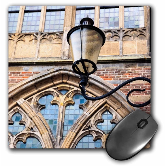 3dRose, Netherlands, Holland, Amersfoort. Lantern in Medieval old town., MousePad