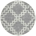 thumbnail image 2 of Addison Rugs Chantille Indoor/Outdoor Transitional Diamonds Gray Washable Round Rug, 8' x 8', 2 of 6