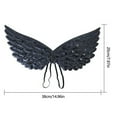 thumbnail image 3 of BRICH Wings for Kids Feather Wings Outfits for Performance Dance Play White One Size, 3 of 4