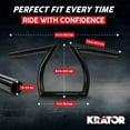 thumbnail image 2 of Krator Motorcycle Black Z-Bar Handlebar 1 Inch Compatible with Harley Davidson Dyna Super Glide Sport, 2 of 7