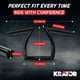 Krator Moto Noir Guidon Z-Bar 1 Pouce Compatible avec Honda Or Aile Or GL 500 650 1000 1100 – image 2 sur 7